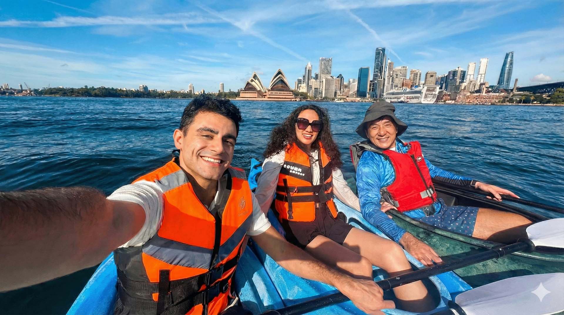 Group selfie with Opera House