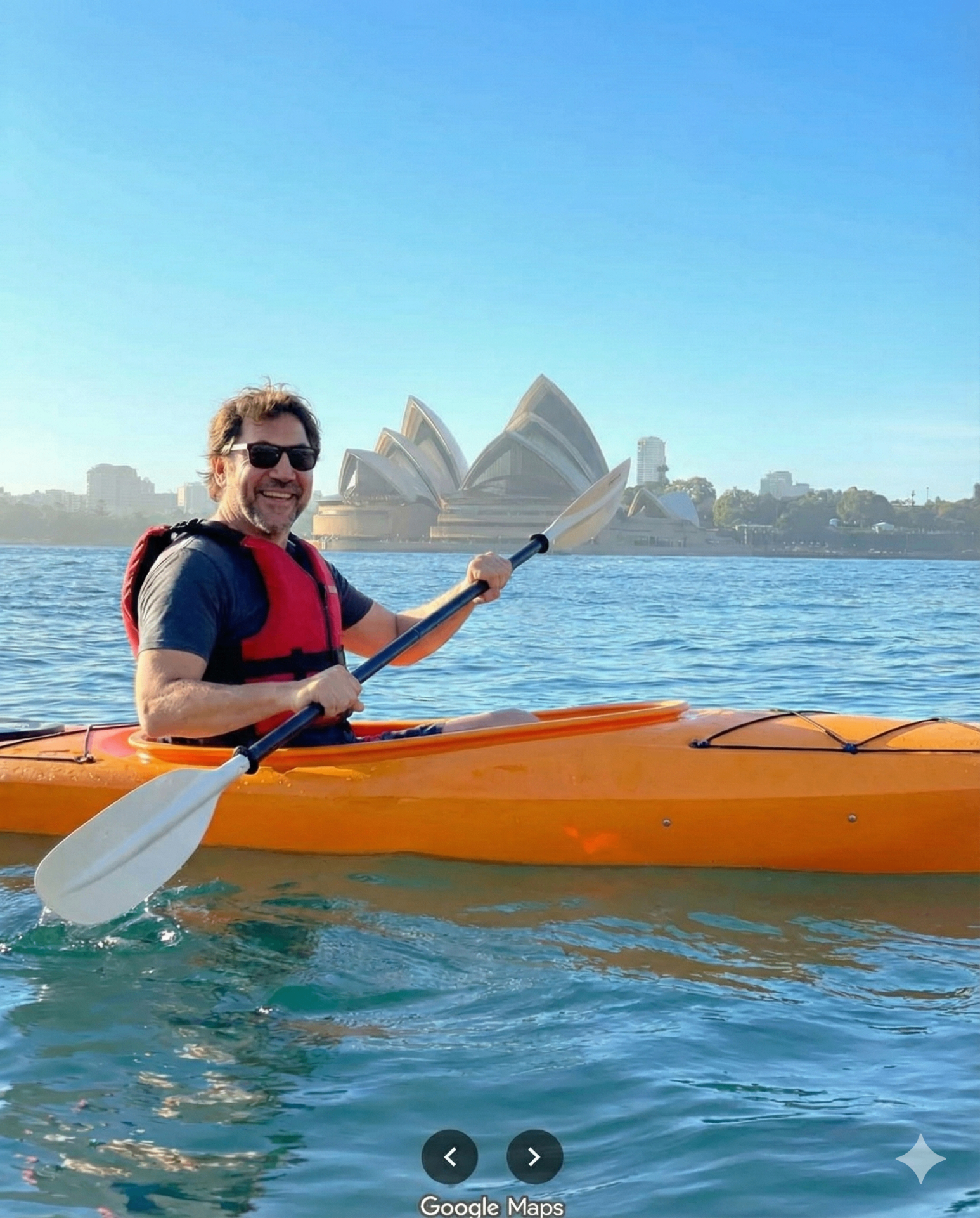 Kayaker with Opera House view