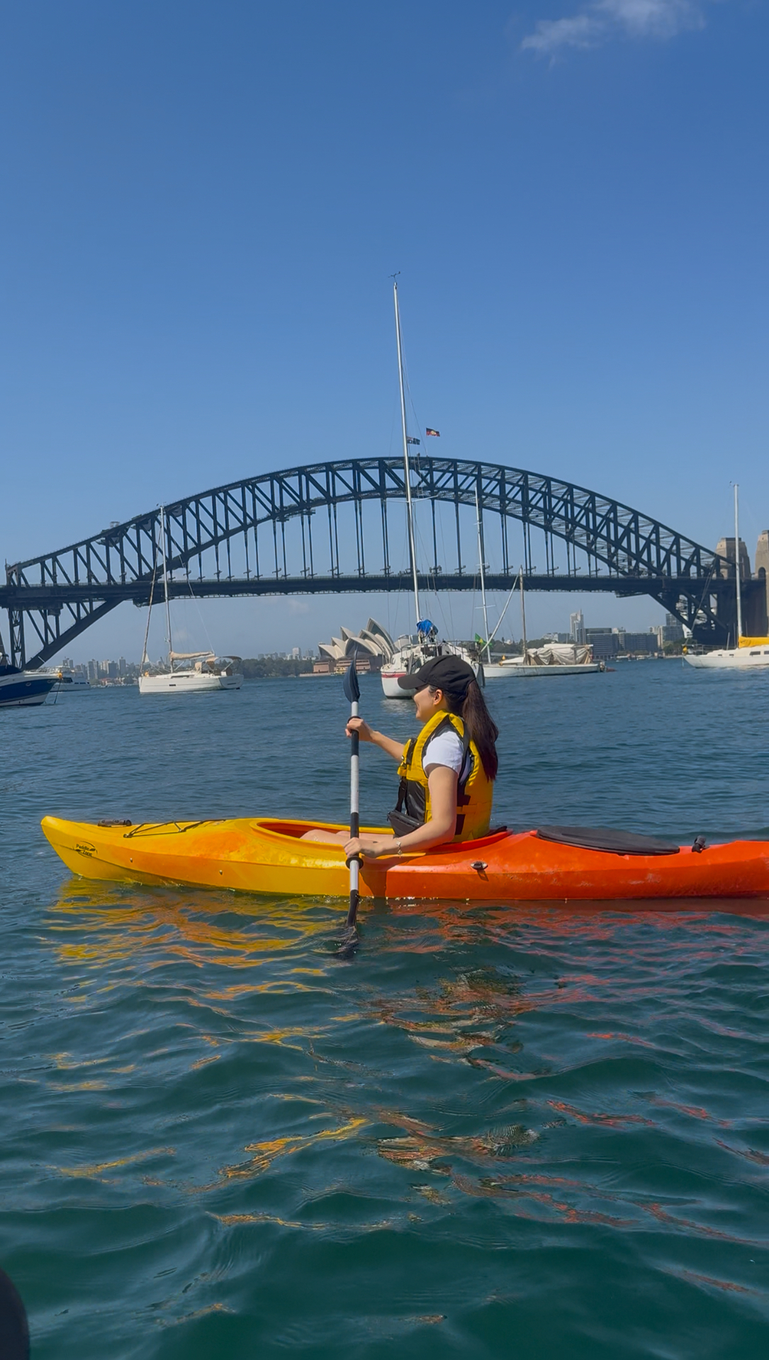 Kayaking under the Harbour Bridge