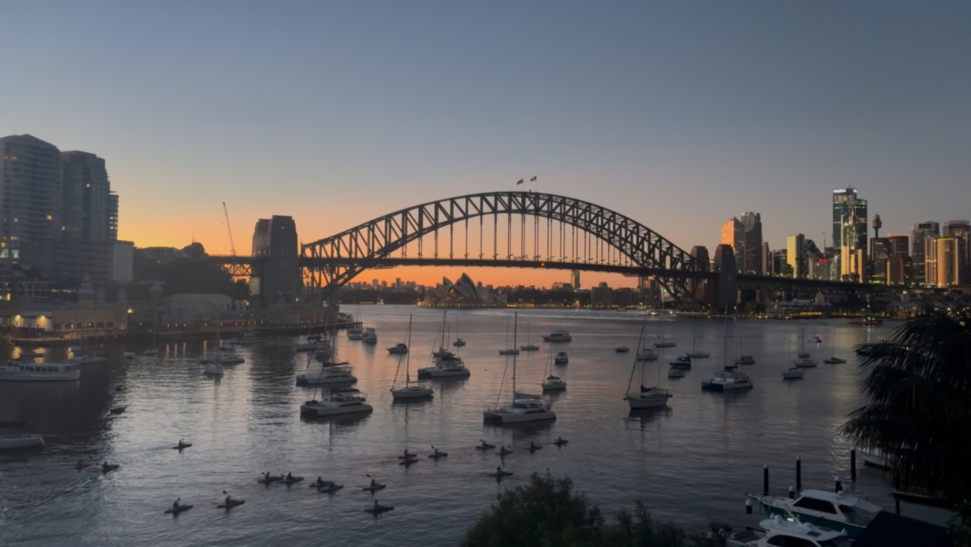 Stunning sunset panorama